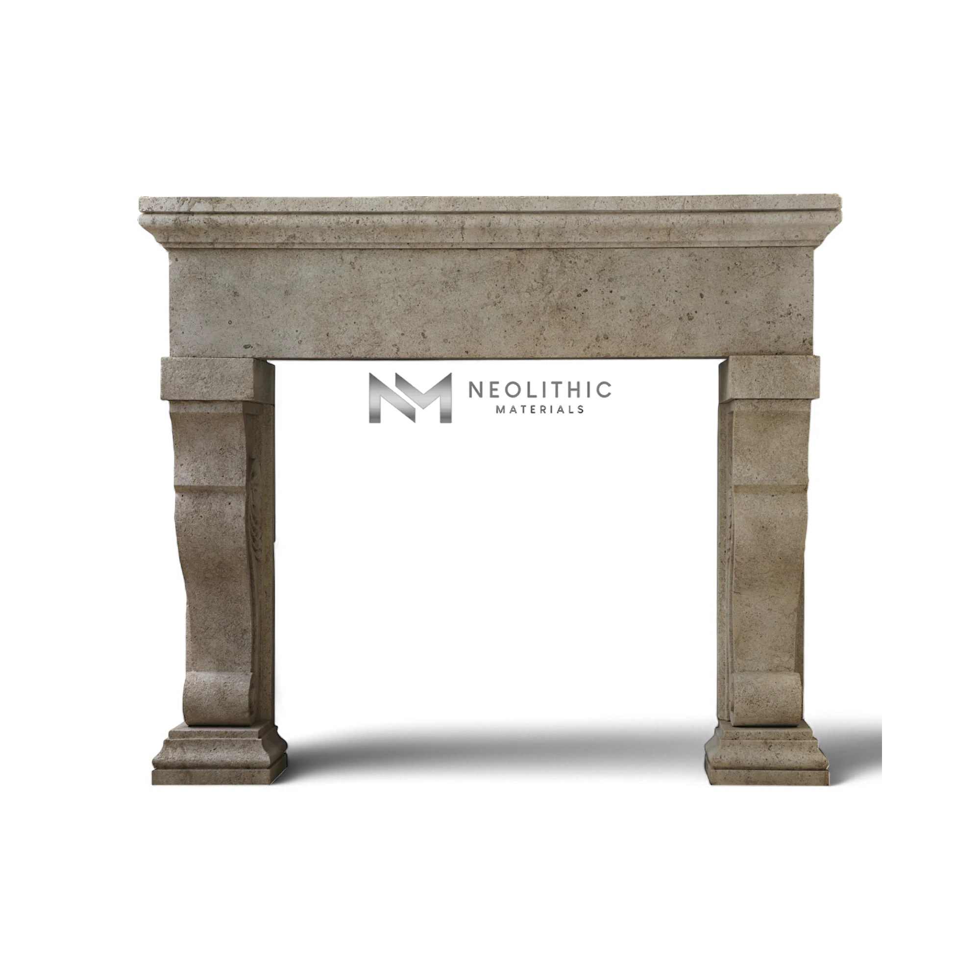 Limestone Fireplace Mantel